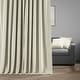 preview thumbnail 5 of 10, Exclusive Fabrics Extra Wide Velvet Off White Blackout Curtain (1 Panel) - Luxurious Blackout Drapery for Enhanced Privacy