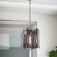 preview thumbnail 19 of 41, Kasy Modern 1-Light Textured Glass Pendant Light Unique Kitchen Island Light