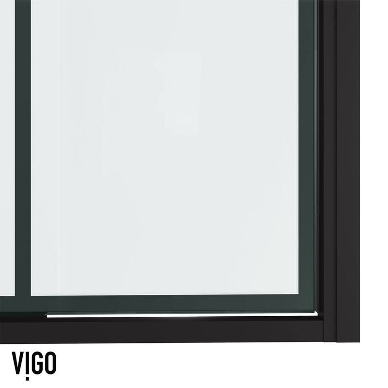 Vigo VG6079GCL3276 Astoria 76" High x 32" Wide Pivot Framed Shower
