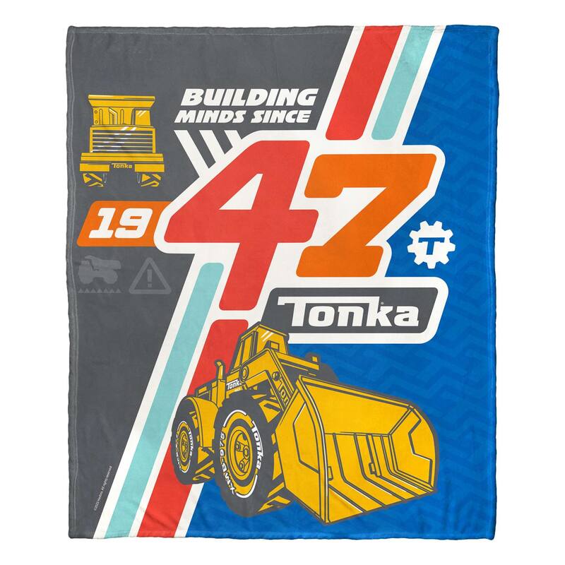 Hasbro Tonka Building Minds Since Silk Touch Throw Blanket