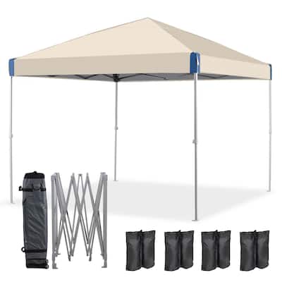 Aoodor 12'x12' Pop Up Canopy Tent with Roller Bag, Portable Instant Shade Canopy