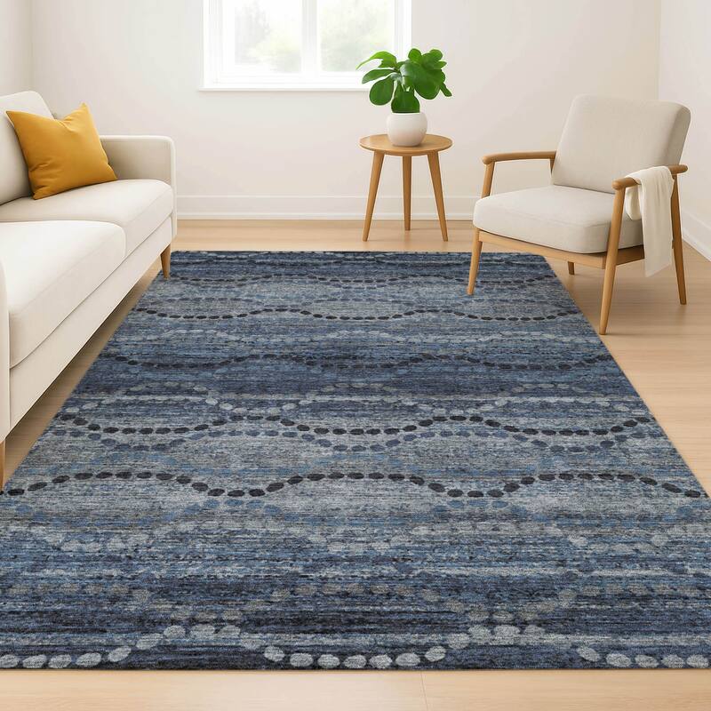 Premium Washable Super Soft Boho Stripes Mayfield Rug