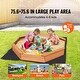 preview thumbnail 7 of 40, Sandbox with Cover for Outdoor Backyard, Beach, Park, Gift for Boys Girls Ages 3-12