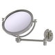 preview thumbnail 3 of 26, Allied Brass 8 Inch Wall Mounted Extending Make-Up Mirror 5X Magnification with Grooved Accent