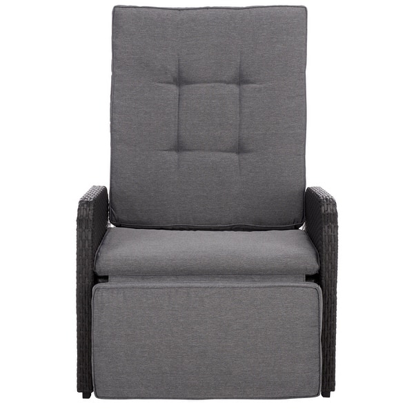 slide 1 of 1, SAFAVIEH Outdoor Living Millman Recliner Chair - 28"W x 69"D x 41"H