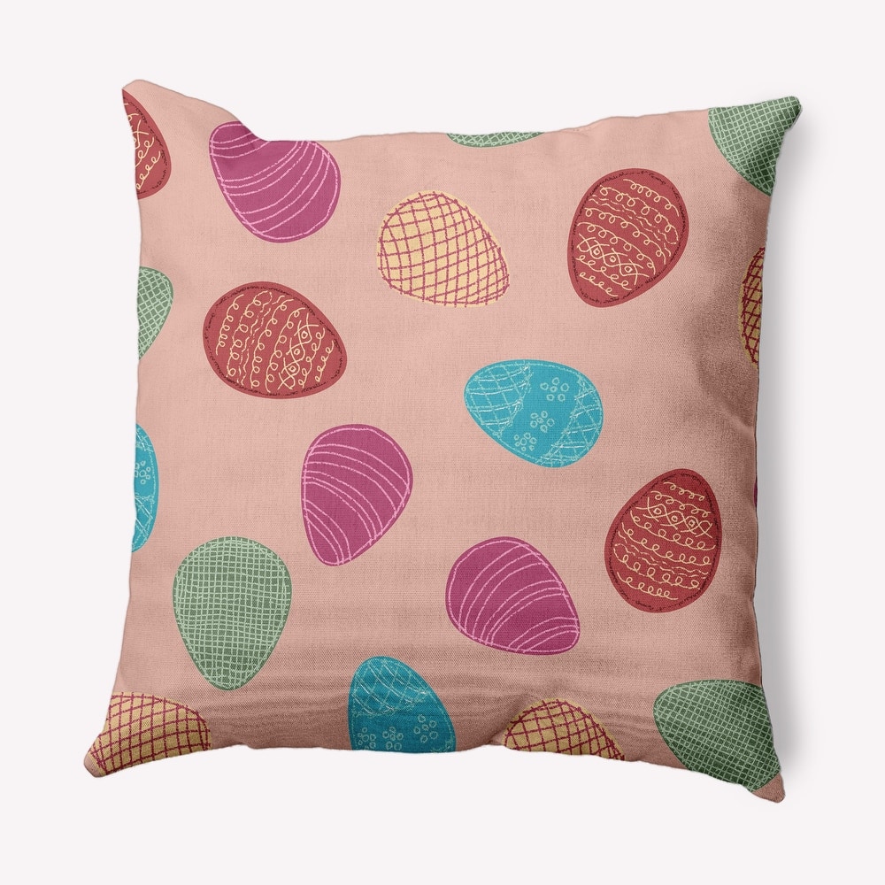 Egg Hunt Easter Decorative Throw Pillow