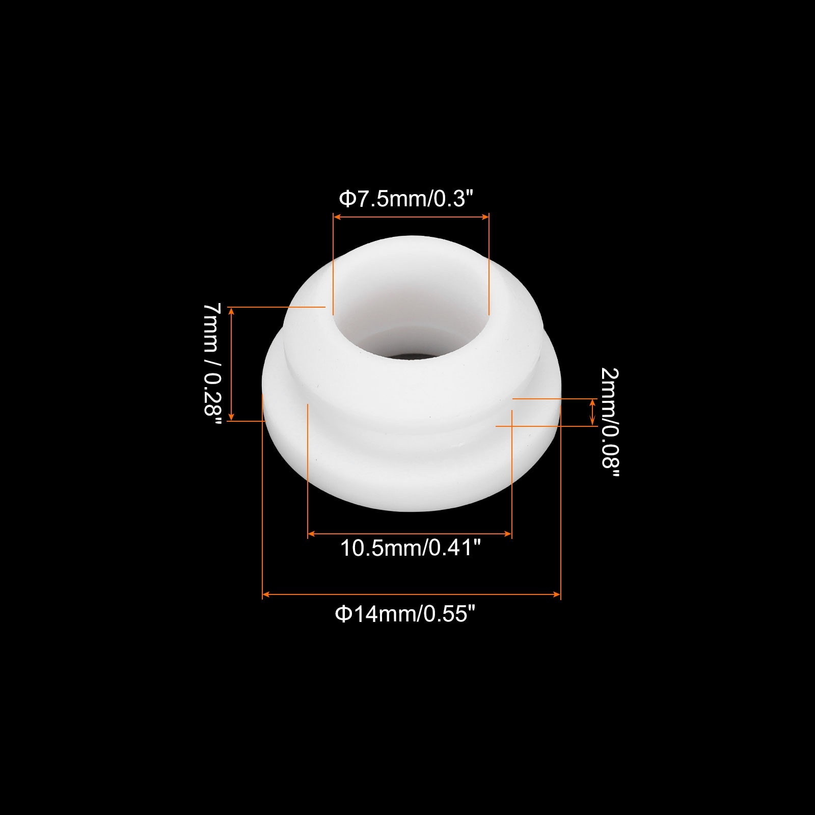Snap Rubber Grommet Plug Seal Anti-Scratch for Electrical Cable