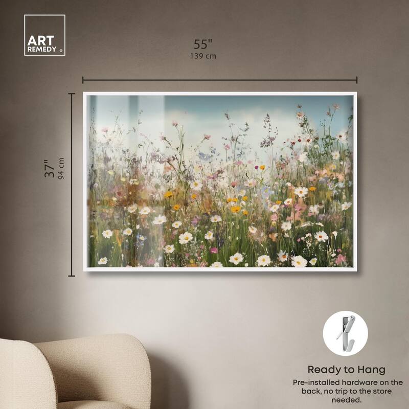 Glimmering Glade Garden III Shadowbox by Art Remedy