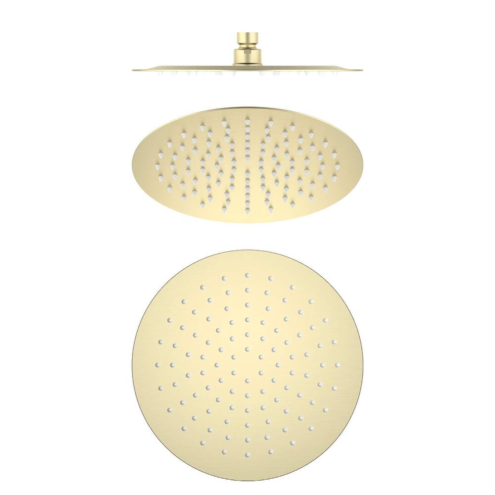 Circular 10" Metal Ultra Thin Profile Rain Shower Head 1.75 GPM