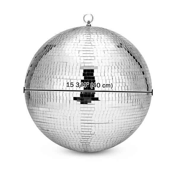 12-Inch Disco Ball Mirror Ball - Silver Mirror Party Decoration For DJ, Stage, Christmas & Events