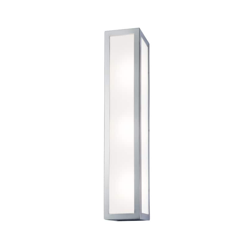 Kaset Rectangular Integrated LED Sconce - Brushed Nickel - 18 inch Tall