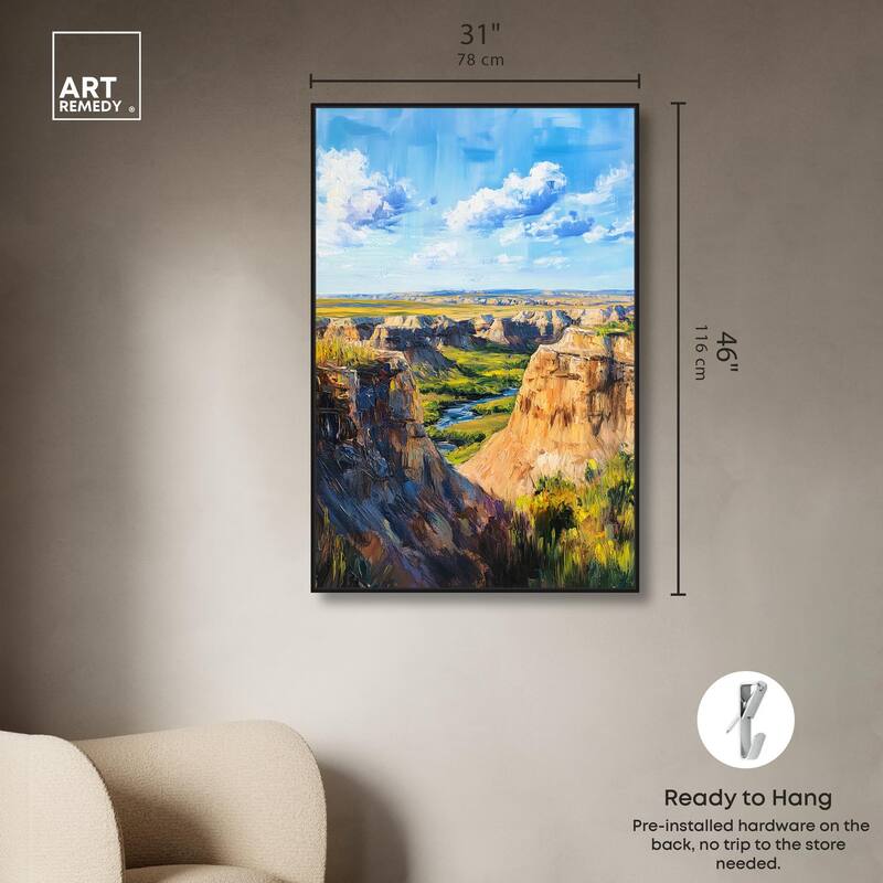 Rolling Hills and Sky II Canvas by Art Remedy