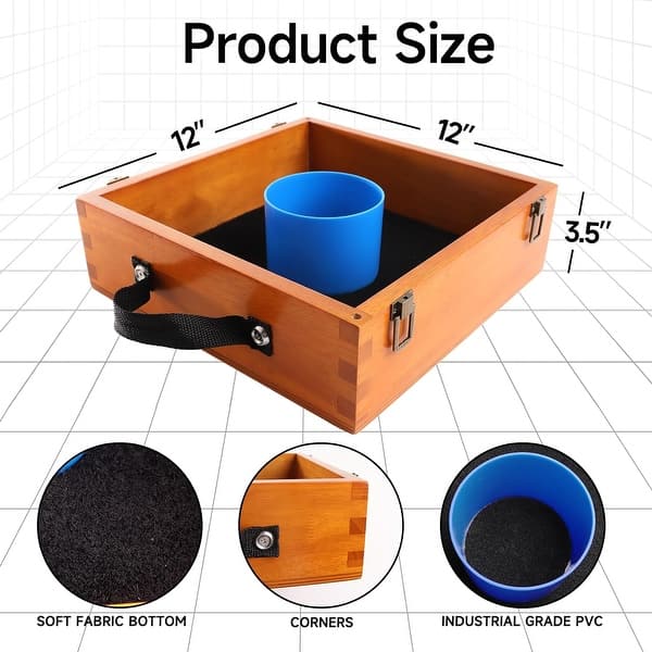 Toss Box GSE™ Quality Solid Wood Washer Toss Game Set for Backyard/Tailgate ...