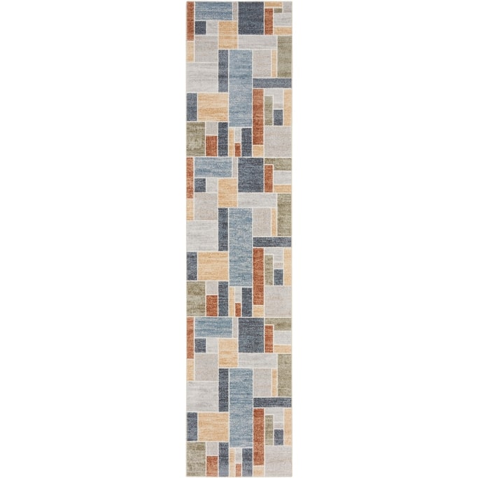 Nourison Astra Machine Washable Paneled Area Rug