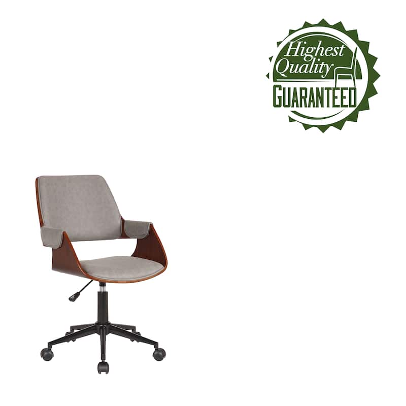 Porthos Home Deluxe Faux Leather Mid-Century Office Chair