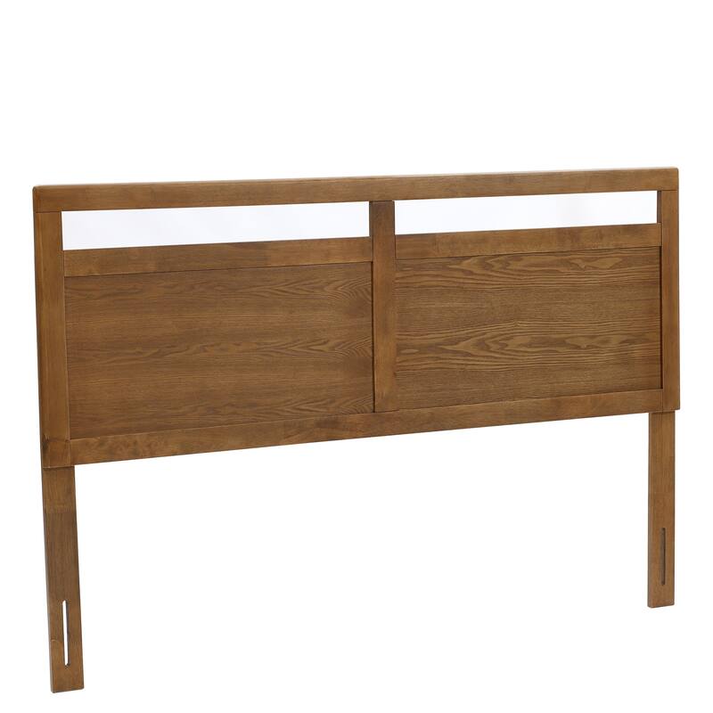 Farmhouse Double Panel Wood Headboard, King or Queen