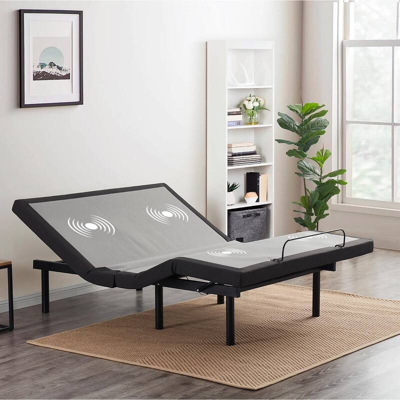 Emperyan Adjustable Massage Bed Frame with 8 Inch Green Tea Mattress