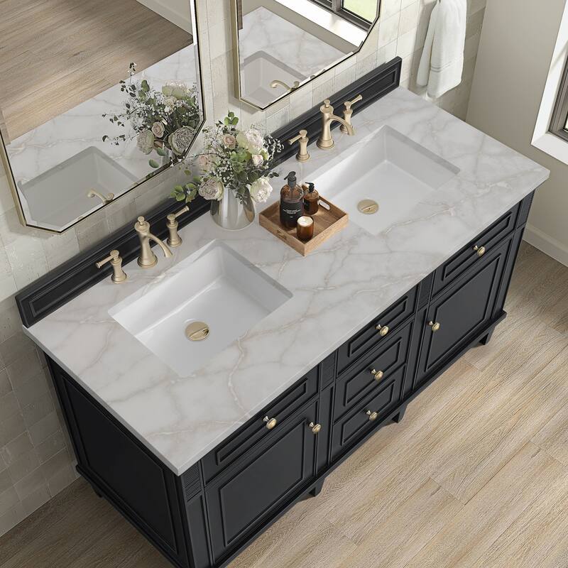 James Martin Vanities 424-V60D-FVSL Lorelai 60" Free Standing Double