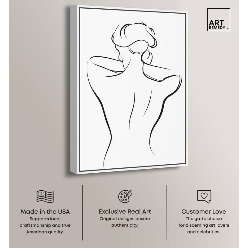 Woman in Contour II Canvas by Art Remedy