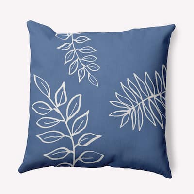 Fern Leaves Decorative Indoor/Outdoor Pillow