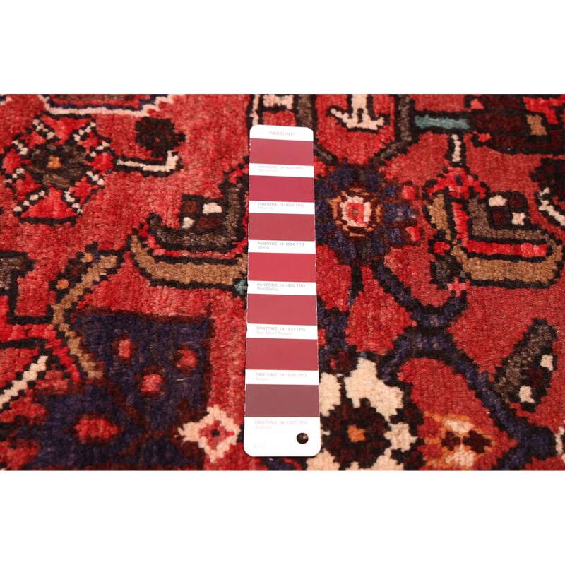 ECARPETGALLERY Hand-knotted Andelz Red Wool Rug - 3'3 x 9'8