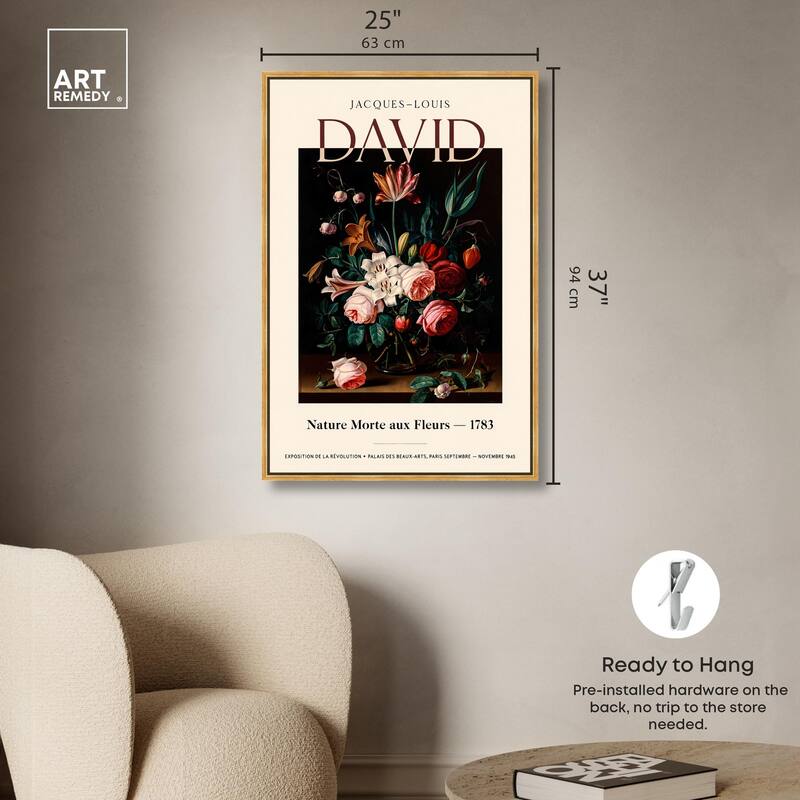 Flowers in a Dark Canvas by Art Remedy