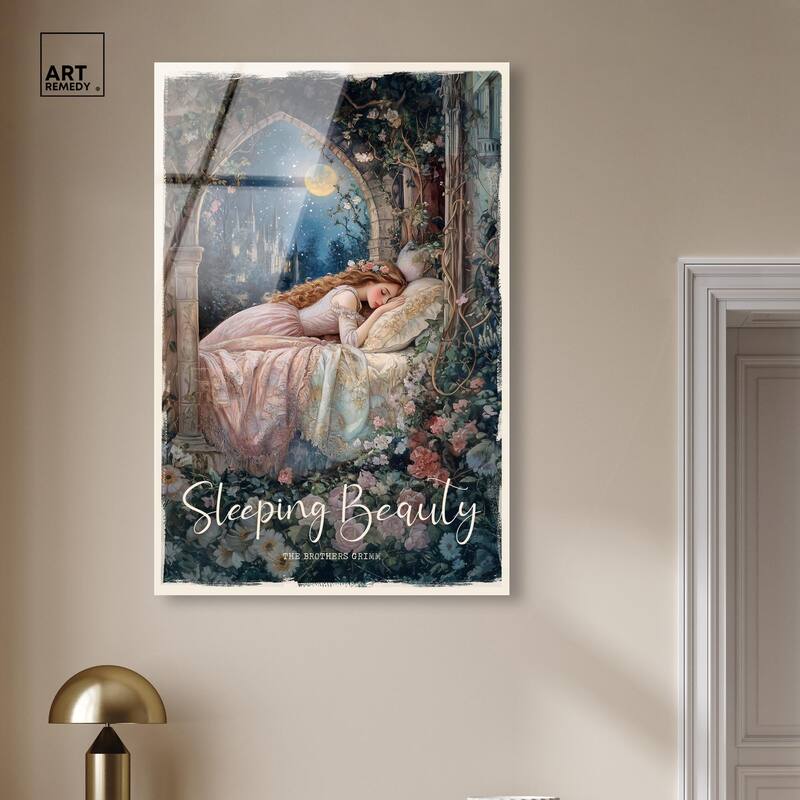 Classic Sleeping Beauty Acrylic by Art Remedy, Ready to Hang