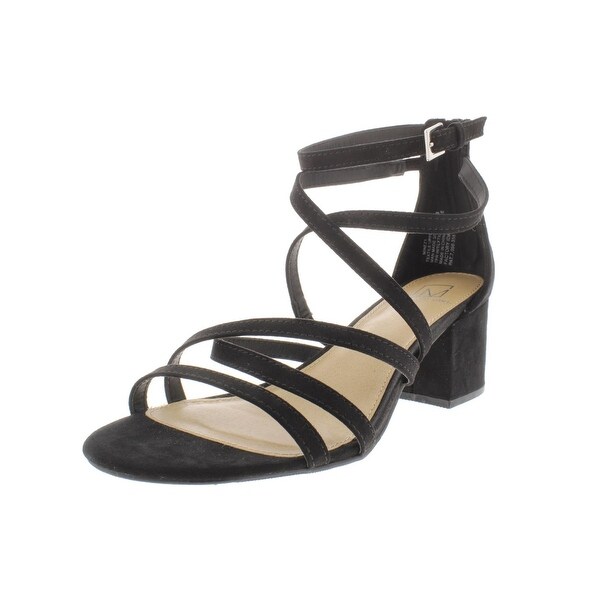 Material Girl Womens Inez 1 Dress Sandals Microsuede Strappy