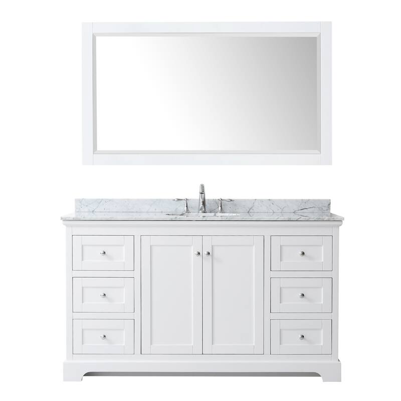 Wyndham Collection Avery 60" Free Standing Single Basin Vanity Set