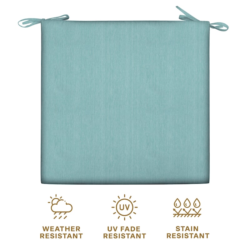 Outdoor Premium Dining Seat Cushion (2-Pack) - 20" wide x 20" deep x 4" thick