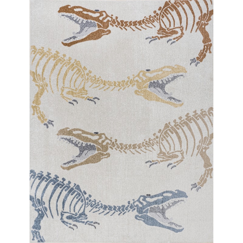 JONATHAN Y Duenas T-Rex Modern Kids Machine-Washable Area Rug - 8 X 10