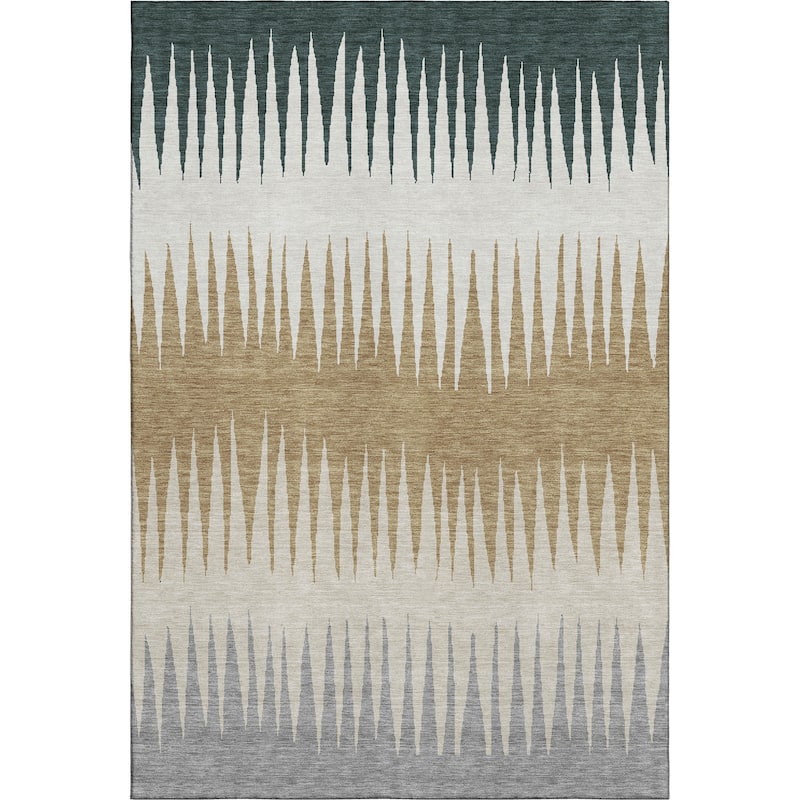 Premium Washable Super Soft Modern Spikes Mayfield Rug
