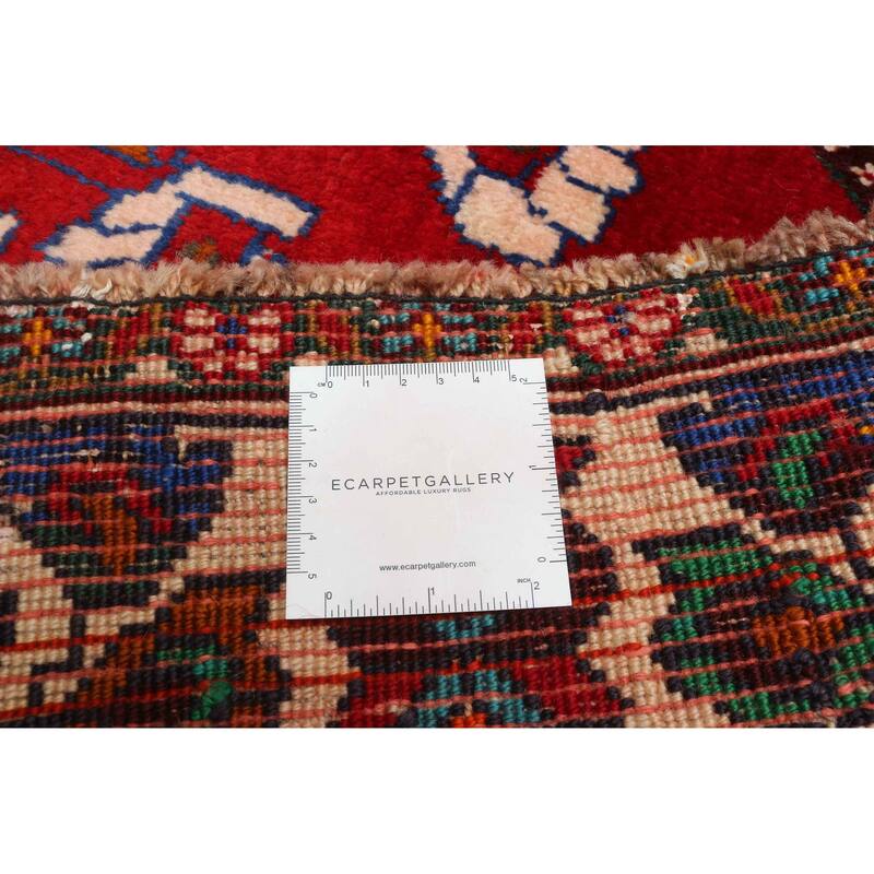 ECARPETGALLERY Hand-knotted Melis Vintage Red Wool Rug - 5'9 x 9'6