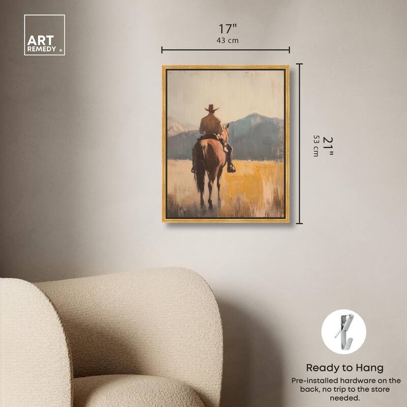 Long Ride Canvas by Art Remedy