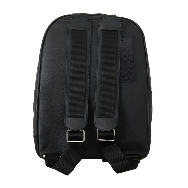 mens black backpack leather