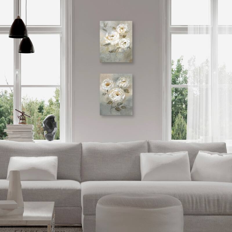 Soft and Bold I & II by Nan Set of 2 Canvas Art Prints
