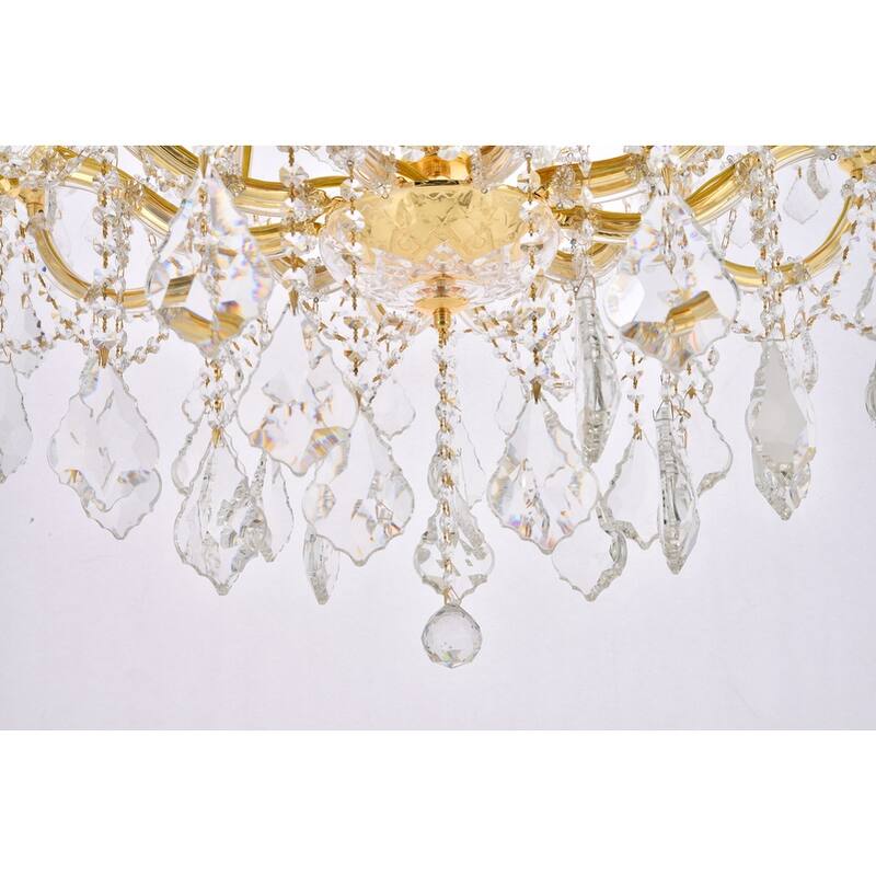 Fleur Illumination Collection Chandelier D:46in H:64in Lt:36 Gold Finish