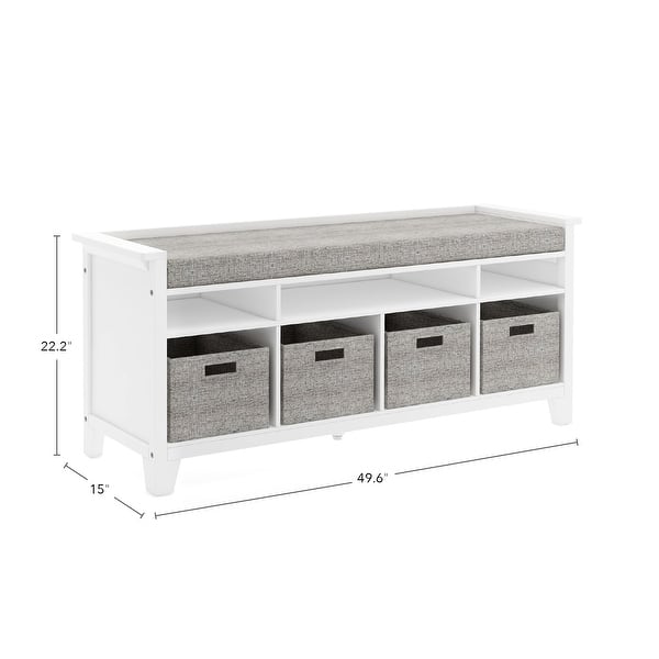 dimension image slide 1 of 3, Martha Stewart Living and Learning Collection Kids' Storage Bench