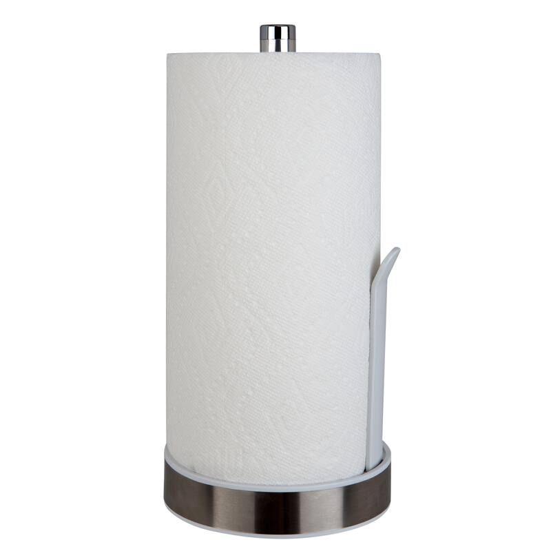 Kitchen Details Paper Towel Holder with Deluxe Tension Arm in Black