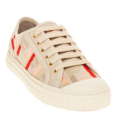 Fendi Domino Embroidered Sneakers