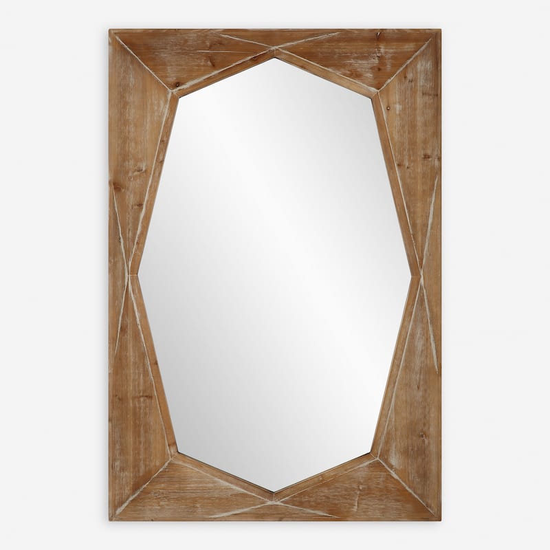 Uttermost 09961 Marquise 35-1/2" W x 52-1/4" H Geometric Framed - Natural Wood