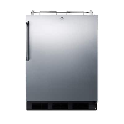 Summit 24 Inch Wide 5.5 Cu. Ft. Built-In Beer Kegerator with Interior