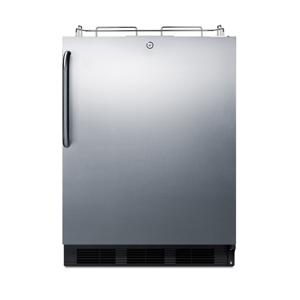 Summit 24 Inch Wide 5.5 Cu. Ft. Built-In Beer Kegerator with Interior