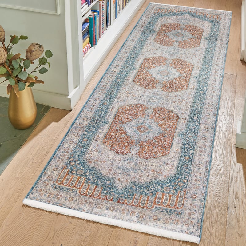 Gertmenian Florance Opulent Traditional/ Modern/ Casual Viscose Acrylic Woven Indoor Quality Area Rug Collection