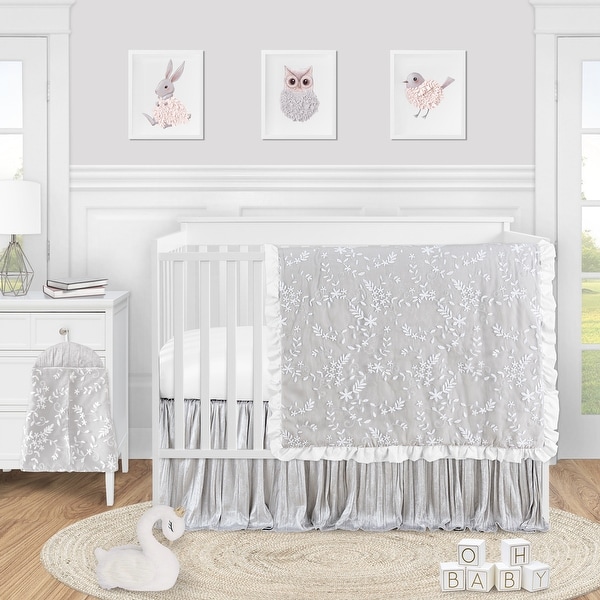 Grey and white shop cot bedding