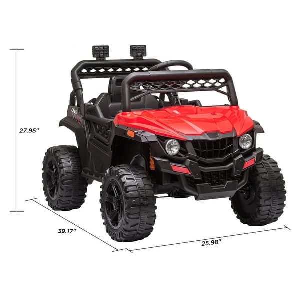 dimension image slide 0 of 3, 12V Kids Ride On Car Toddler Battery Powered Electric Truck Remote Control
