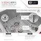 preview thumbnail 16 of 19, STYLISH 33 inch Stainless Steel 16G Double Bowl Undermount Kitchen Sink - Brushed Stainless Steel - 33" x 18" x 10"