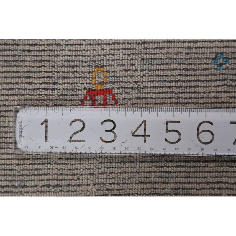 Tribal Gabbeh Indian Area Rug Handmade Wool Carpet - 7'5" x 11'7"
