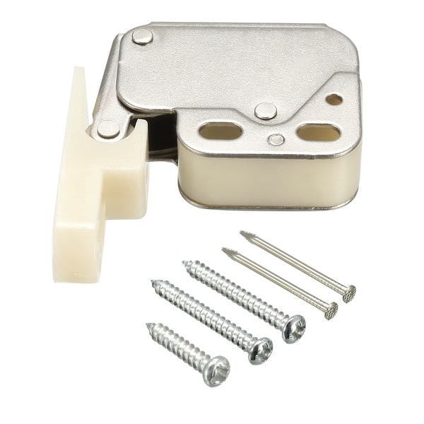 Cabinet Door Latches With Screws Double Roller Double Latch Stainless Steel Cupboard  Locking Latch For Kitchen Cabinet Cupboard And Drawer (12 Pieces)