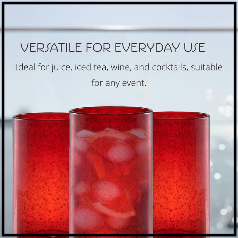Artland Set of 4 Iris Highball Glass - 17 oz